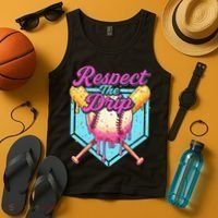 Baseball Drip Boy Home Plate Sports Respect The Drip  Tank Top thumb 4