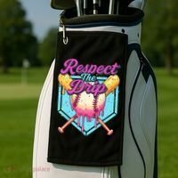 Baseball Drip Boy Home Plate Sports Respect The Drip  Golf Towel thumb 2