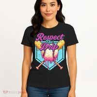 Baseball Drip Boy Home Plate Sports Respect The Drip  Women's T-Shirt thumb 4