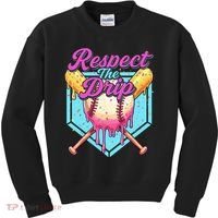 Baseball Drip Boy Home Plate Sports Respect The Drip  Kids Sweatshirt thumb 0