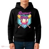 Baseball Drip Boy Home Plate Sports Respect The Drip  Kids Hoodie thumb 4
