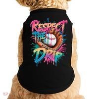 Baseball Drip Boy Ice Cream Drip Respect The Drip  Doggie Tank thumb 0