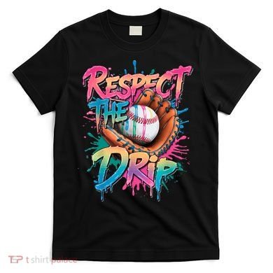 Baseball Drip Boy Ice Cream Drip Respect The Drip  T-Shirt