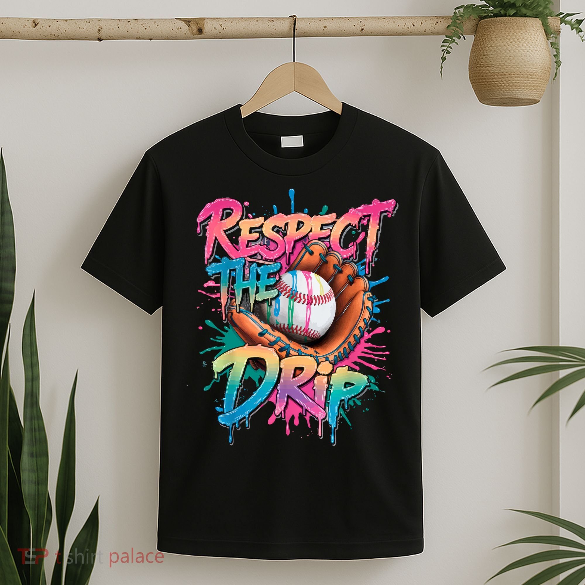 Baseball Drip Boy Ice Cream Drip Respect The Drip  T-Shirt