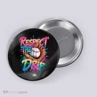 Baseball Drip Boy Ice Cream Drip Respect The Drip  Button thumb 0