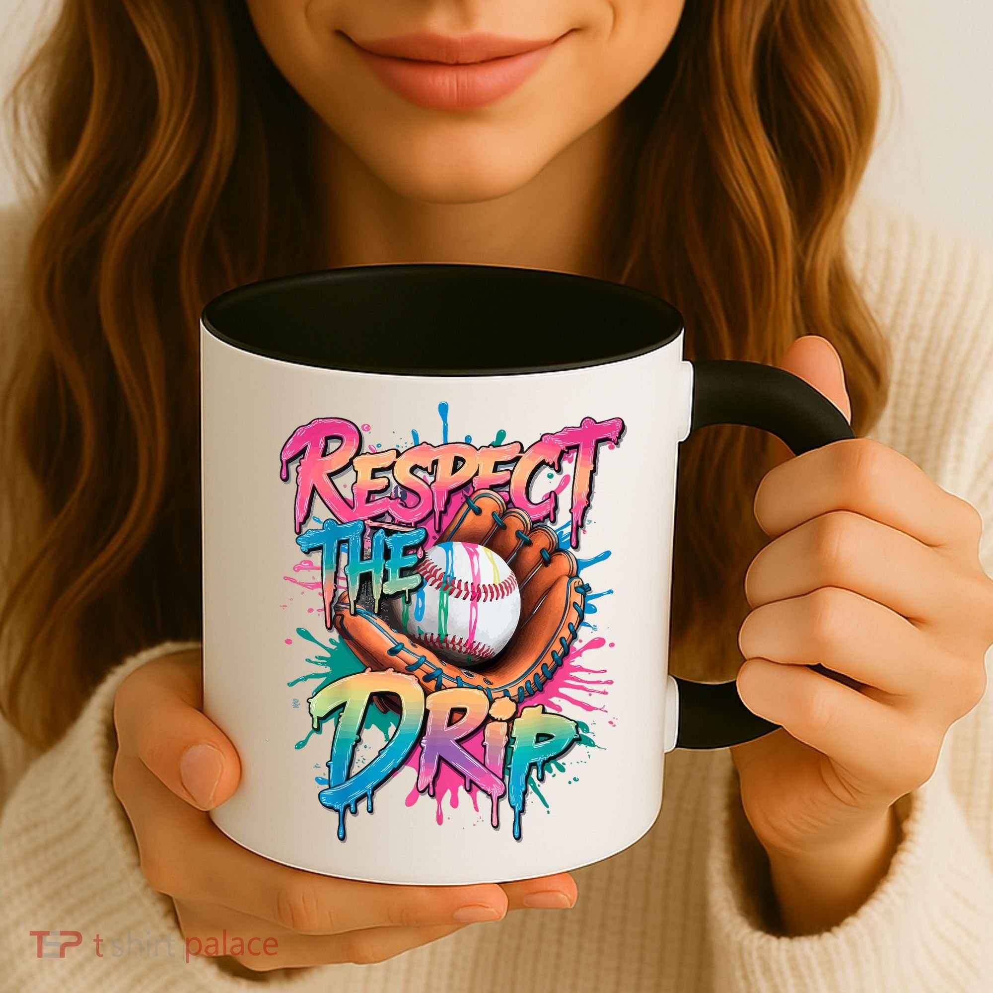Baseball Drip Boy Ice Cream Drip Respect The Drip  Coffee Mug