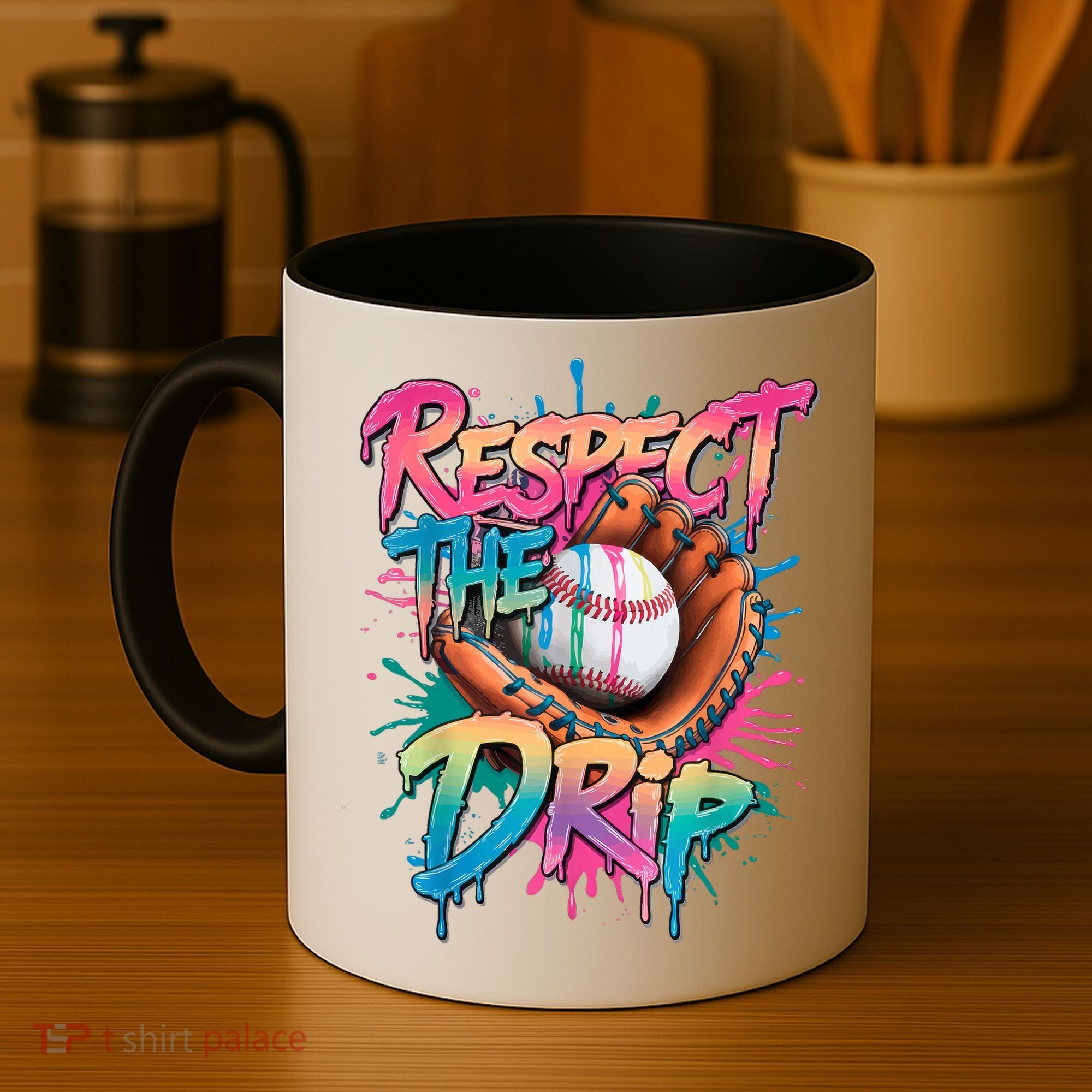 Baseball Drip Boy Ice Cream Drip Respect The Drip  Coffee Mug
