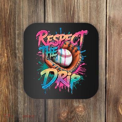 Baseball Drip Boy Ice Cream Drip Respect The Drip  Coaster