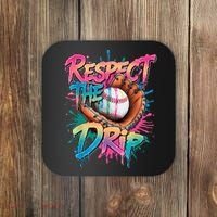 Baseball Drip Boy Ice Cream Drip Respect The Drip  Coaster thumb 0
