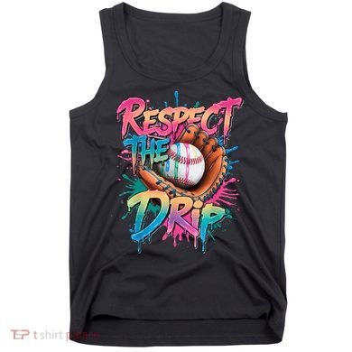 Baseball Drip Boy Ice Cream Drip Respect The Drip  Tank Top