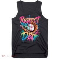 Baseball Drip Boy Ice Cream Drip Respect The Drip  Tank Top thumb 0