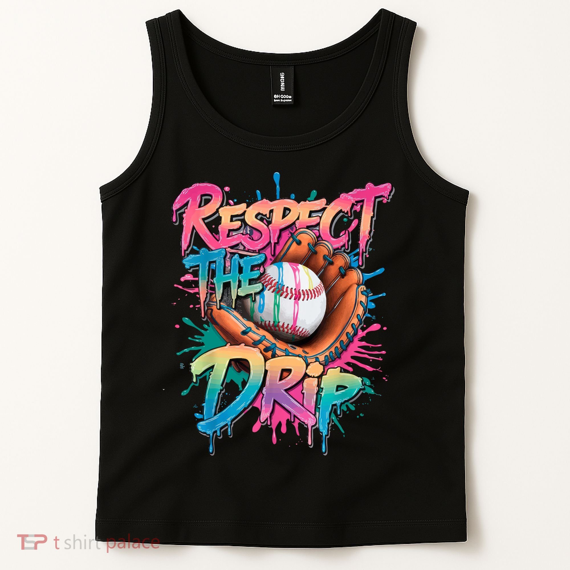 Baseball Drip Boy Ice Cream Drip Respect The Drip  Tank Top