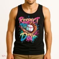 Baseball Drip Boy Ice Cream Drip Respect The Drip  Tank Top thumb 3