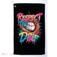 Baseball Drip Boy Ice Cream Drip Respect The Drip  Golf Towel thumb 0
