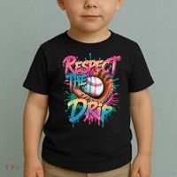 Baseball Drip Boy Ice Cream Drip Respect The Drip  Toddler T-Shirt thumb 2