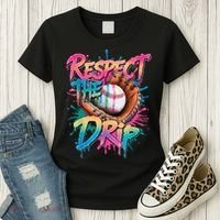 Baseball Drip Boy Ice Cream Drip Respect The Drip  Women's T-Shirt thumb 3