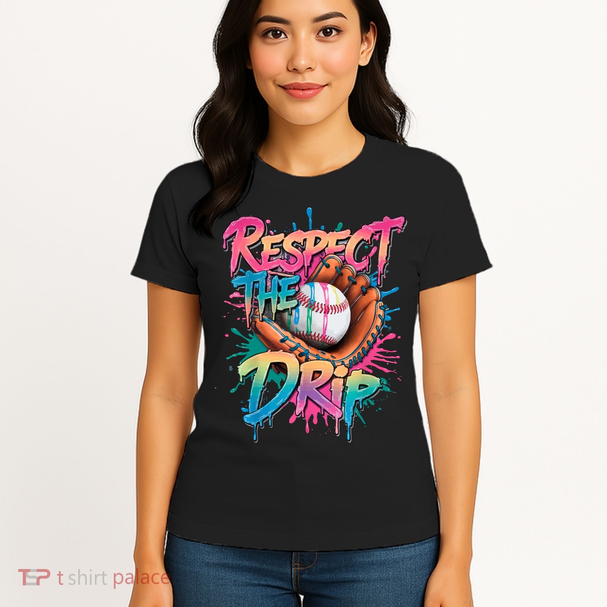 Baseball Drip Boy Ice Cream Drip Respect The Drip  Women's T-Shirt