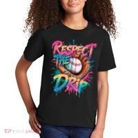 Baseball Drip Boy Ice Cream Drip Respect The Drip  Kids T-Shirt thumb 2