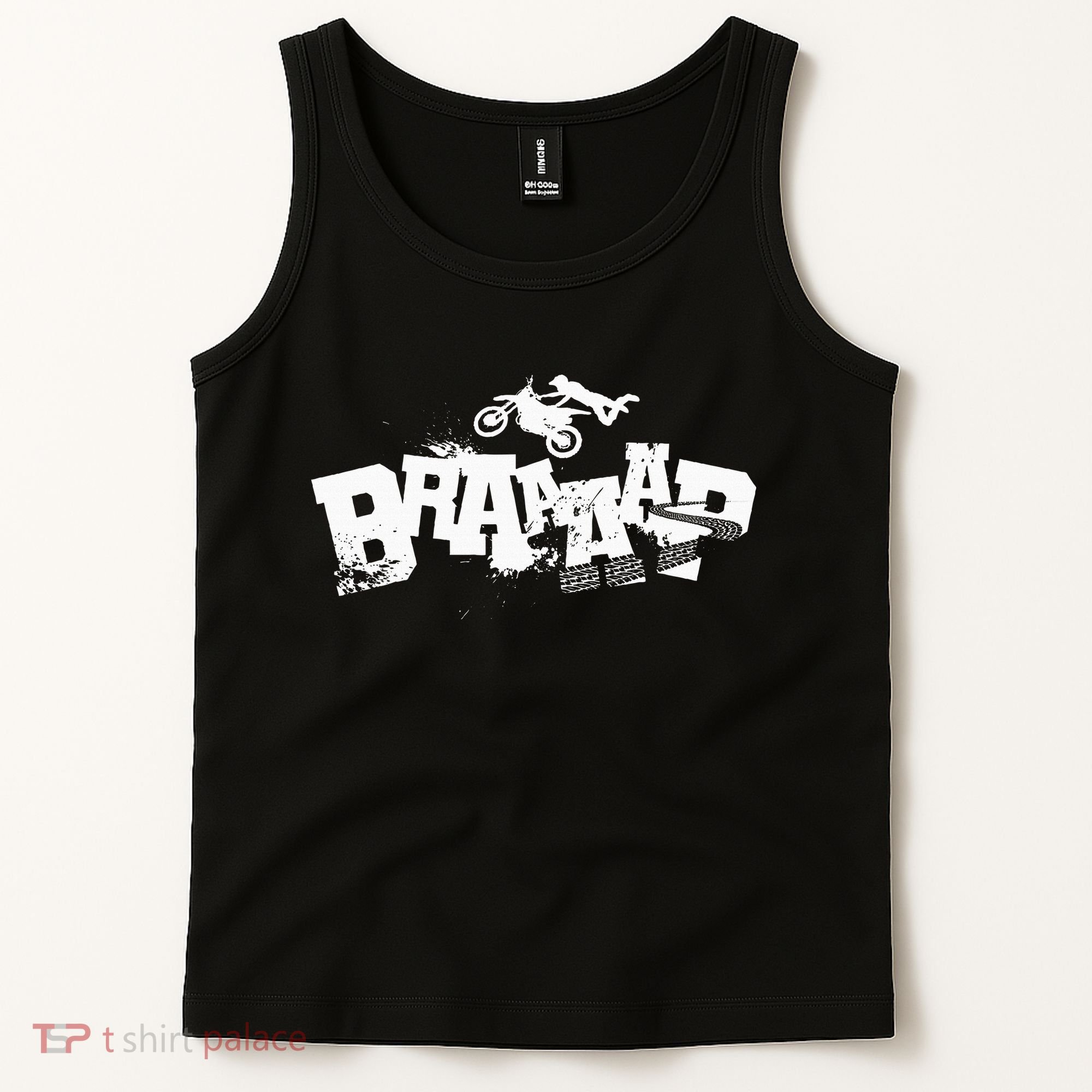 Braaap Dirt Biking Boy Dirt Bike Tank Top