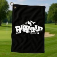 Braaap Dirt Biking Boy Dirt Bike Golf Towel thumb 1
