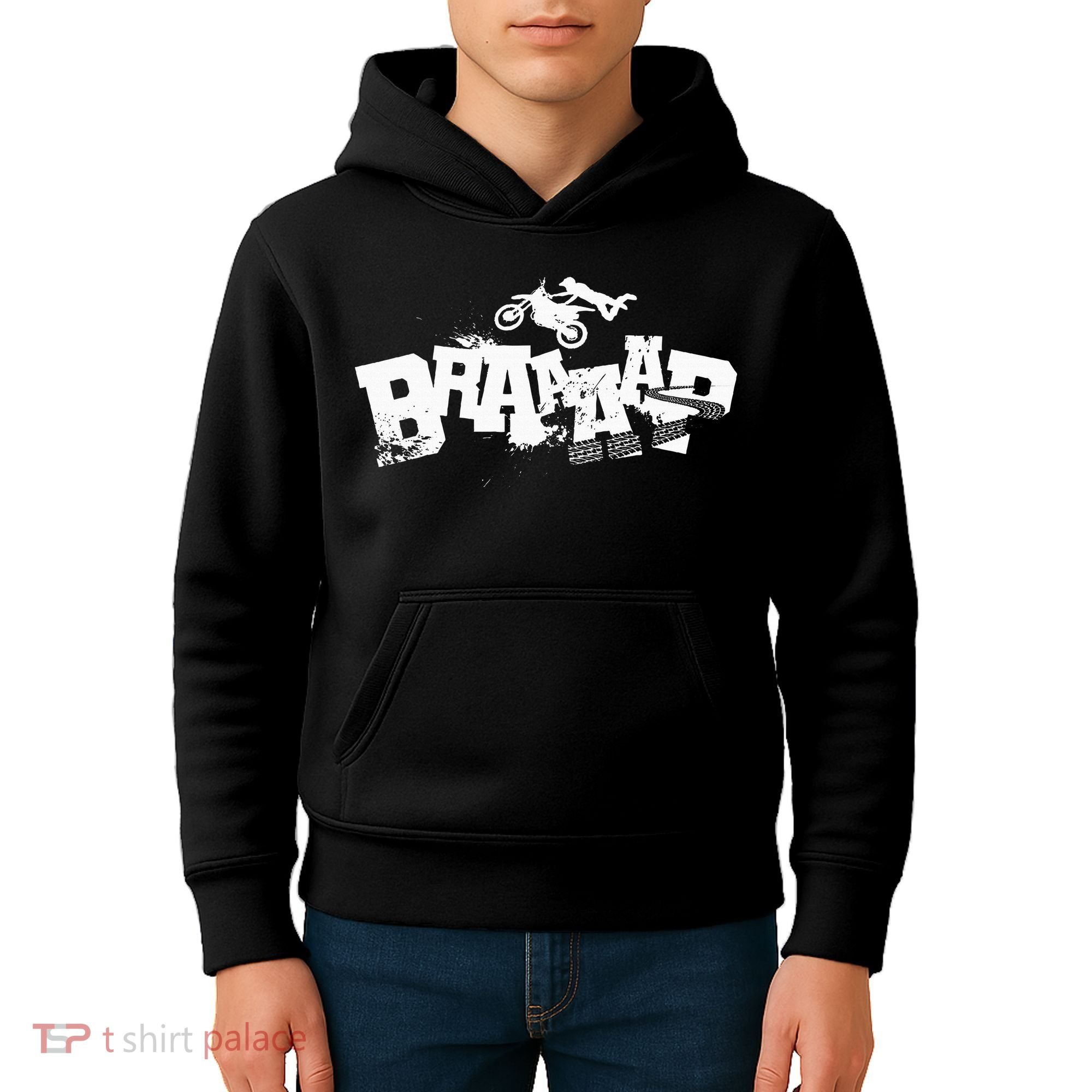 Braaap Dirt Biking Boy Dirt Bike Kids Hoodie