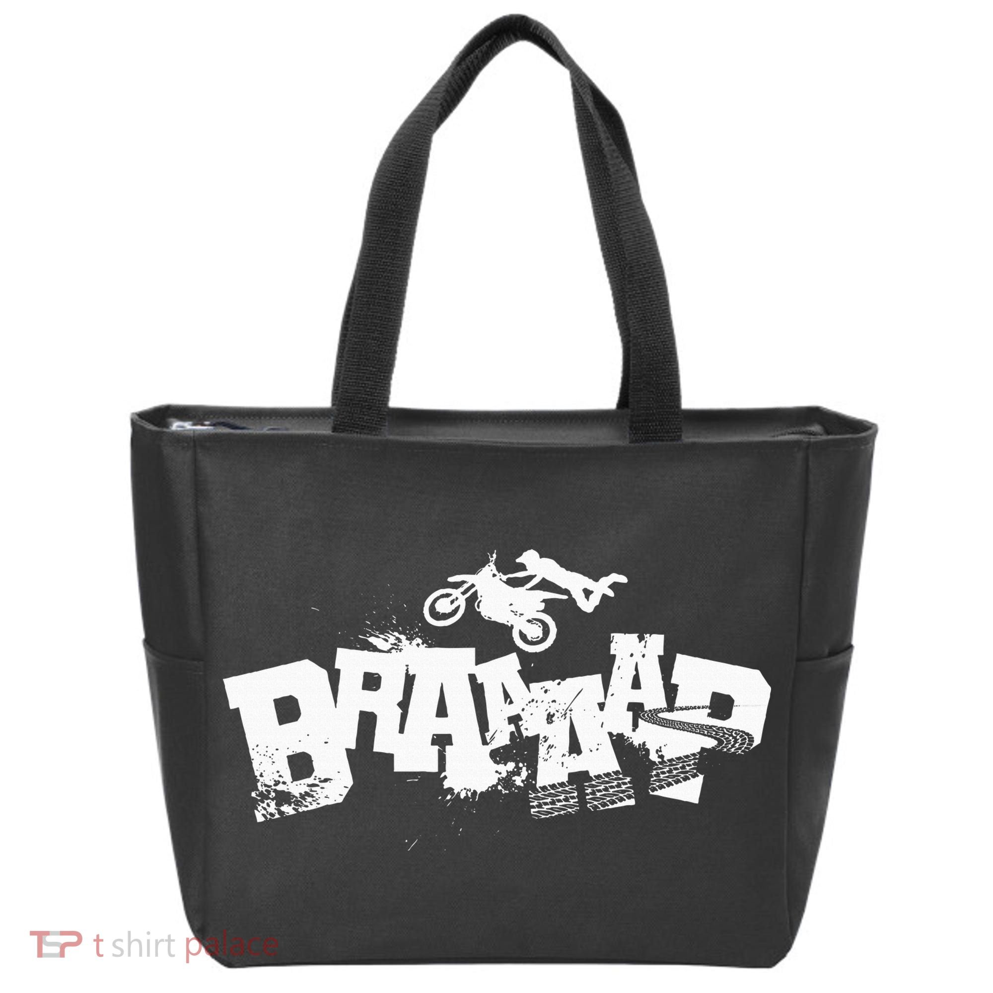 Braaap Dirt Biking Boy Dirt Bike Tote Bag