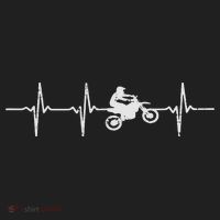 Boredkoalas Dirt Bike Heartbeat Pulse Motocross Motorcycle Racing Gift Golf Towel thumb 3