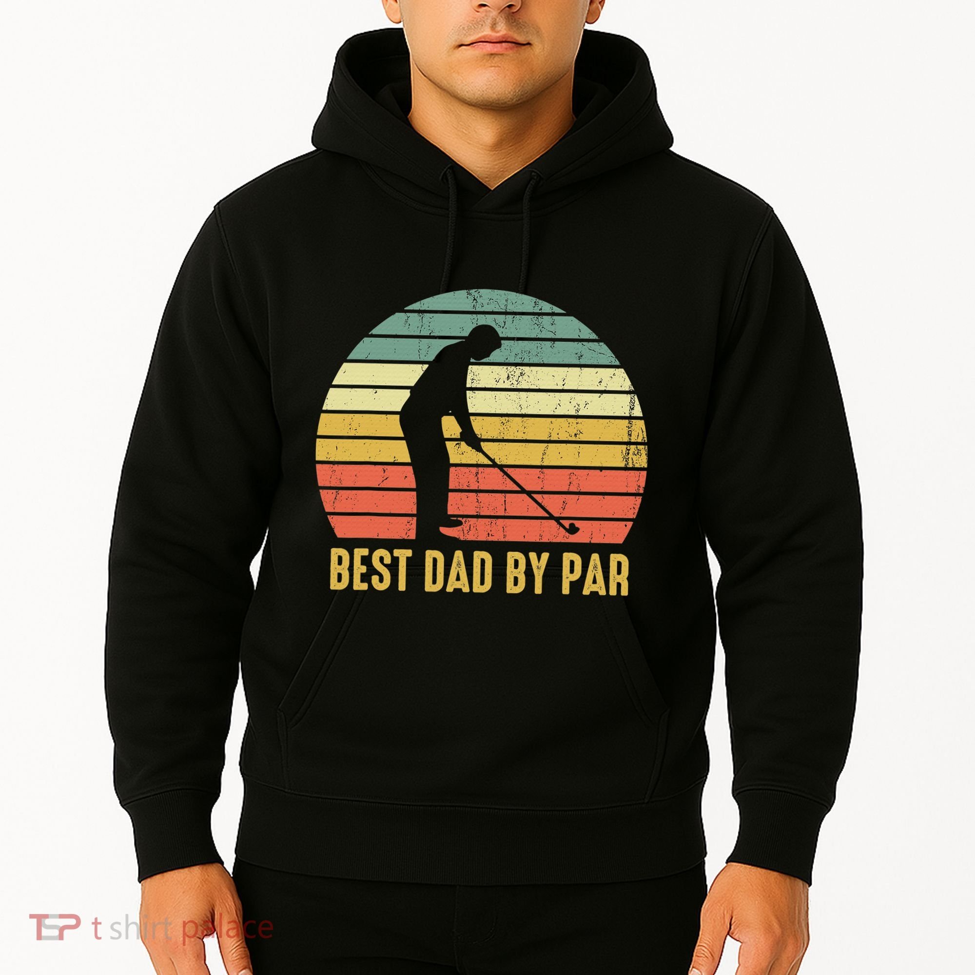 Best Dad By Par Disc Golf Golfer Player Funny Father's Day Hoodie