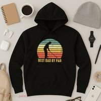 Best Dad By Par Disc Golf Golfer Player Funny Father's Day Hoodie thumb 3