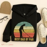 Best Dad By Par Disc Golf Golfer Player Funny Father's Day Hoodie thumb 4