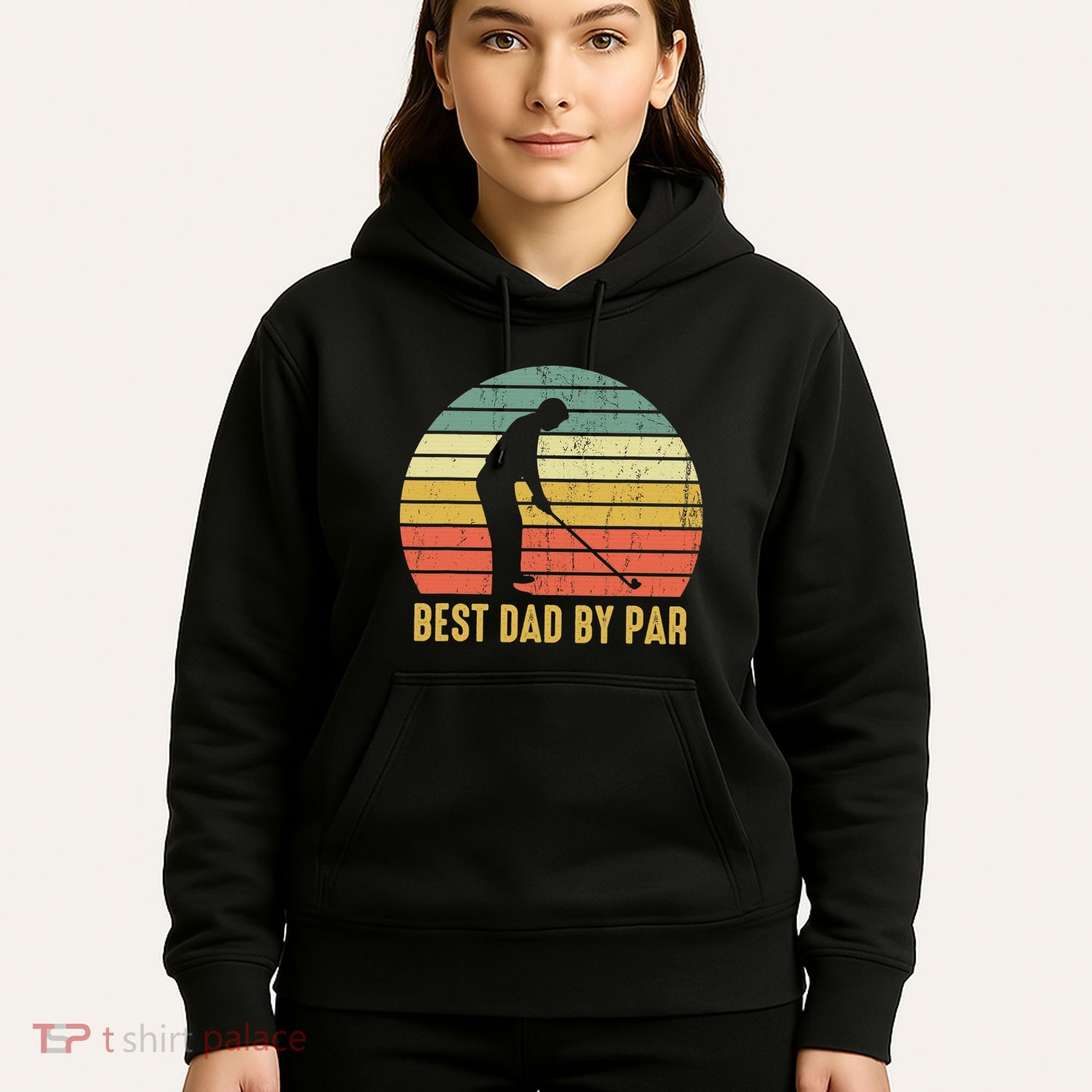 Best Dad By Par Disc Golf Golfer Player Funny Father's Day Hoodie