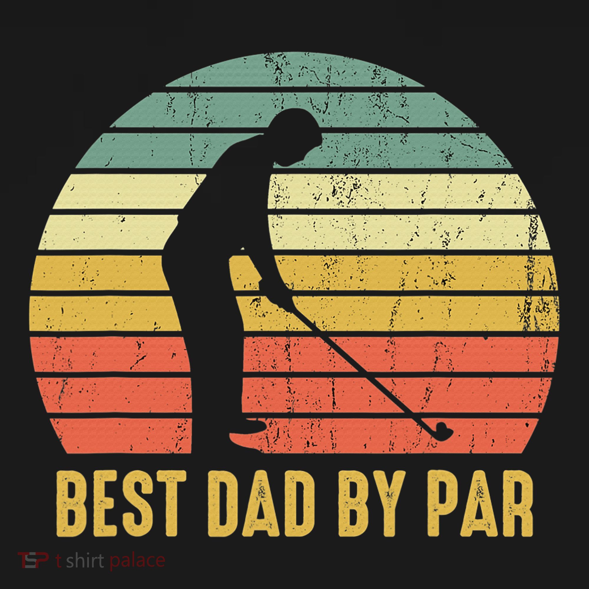 Best Dad By Par Disc Golf Golfer Player Funny Father's Day Long Sleeve Shirt