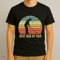 Best Dad By Par Disc Golf Golfer Player Funny Father's Day T-Shirt thumb 3
