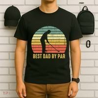 Best Dad By Par Disc Golf Golfer Player Funny Father's Day T-Shirt thumb 6