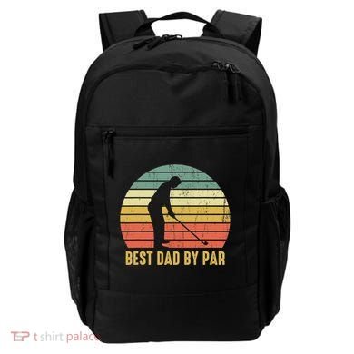 Best Dad By Par Disc Golf Golfer Player Funny Father's Day Backpack