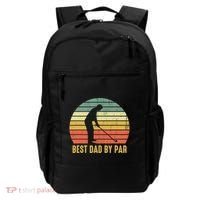 Best Dad By Par Disc Golf Golfer Player Funny Father's Day Backpack thumb 0