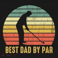 Best Dad By Par Disc Golf Golfer Player Funny Father's Day Bucket Hat thumb 4
