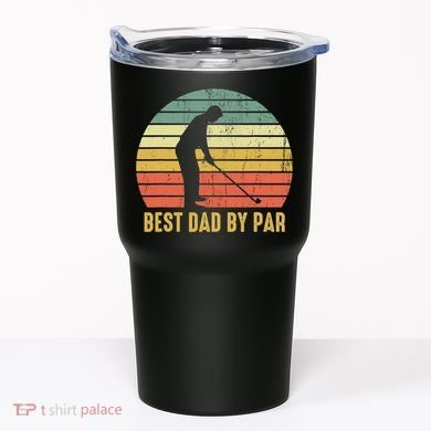 Best Dad By Par Disc Golf Golfer Player Funny Father's Day Tumbler