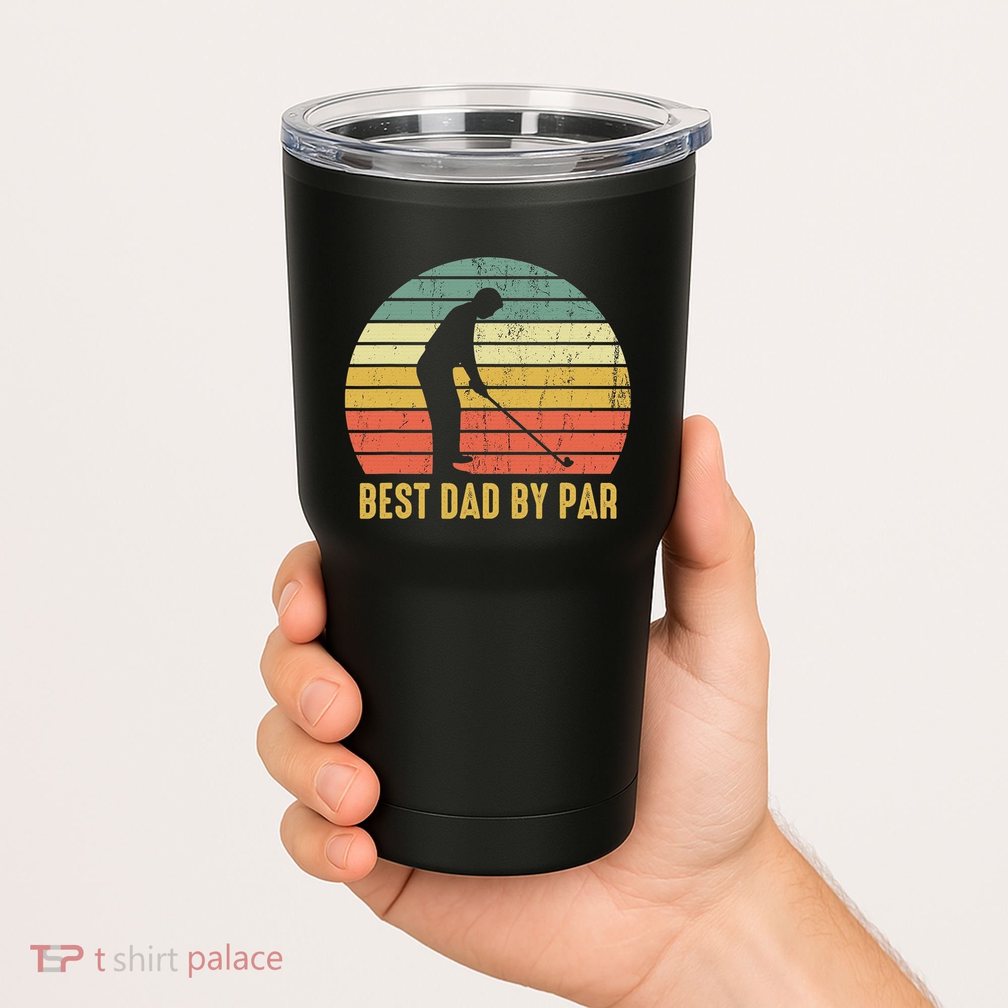 Best Dad By Par Disc Golf Golfer Player Funny Father's Day Tumbler