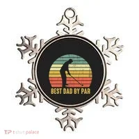 Best Dad By Par Disc Golf Golfer Player Funny Father's Day Ornament thumb 0