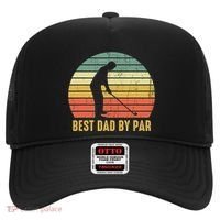 Best Dad By Par Disc Golf Golfer Player Funny Father's Day Hat thumb 0