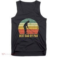 Best Dad By Par Disc Golf Golfer Player Funny Father's Day Tank Top thumb 0