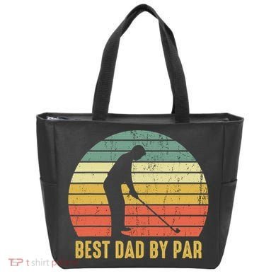 Best Dad By Par Disc Golf Golfer Player Funny Father's Day Tote Bag
