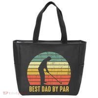 Best Dad By Par Disc Golf Golfer Player Funny Father's Day Tote Bag thumb 0