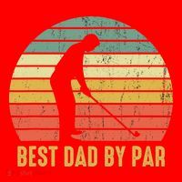 Best Dad By Par Disc Golf Golfer Player Funny Father's Day Santa Hat thumb 1