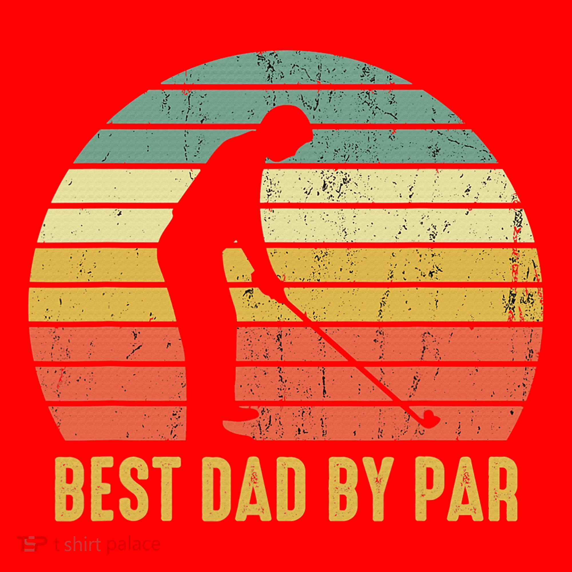 Best Dad By Par Disc Golf Golfer Player Funny Father's Day Santa Hat