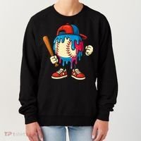 Baseball Drip Boy Ice Cream Drip Sport Game Day  Women's Sweatshirt thumb 0