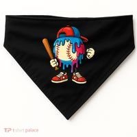 Baseball Drip Boy Ice Cream Drip Sport Game Day  USA-Made Doggie Bandana thumb 0