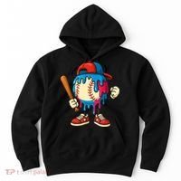 Baseball Drip Boy Ice Cream Drip Sport Game Day  Hoodie thumb 0