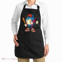 Baseball Drip Boy Ice Cream Drip Sport Game Day  Apron thumb 2